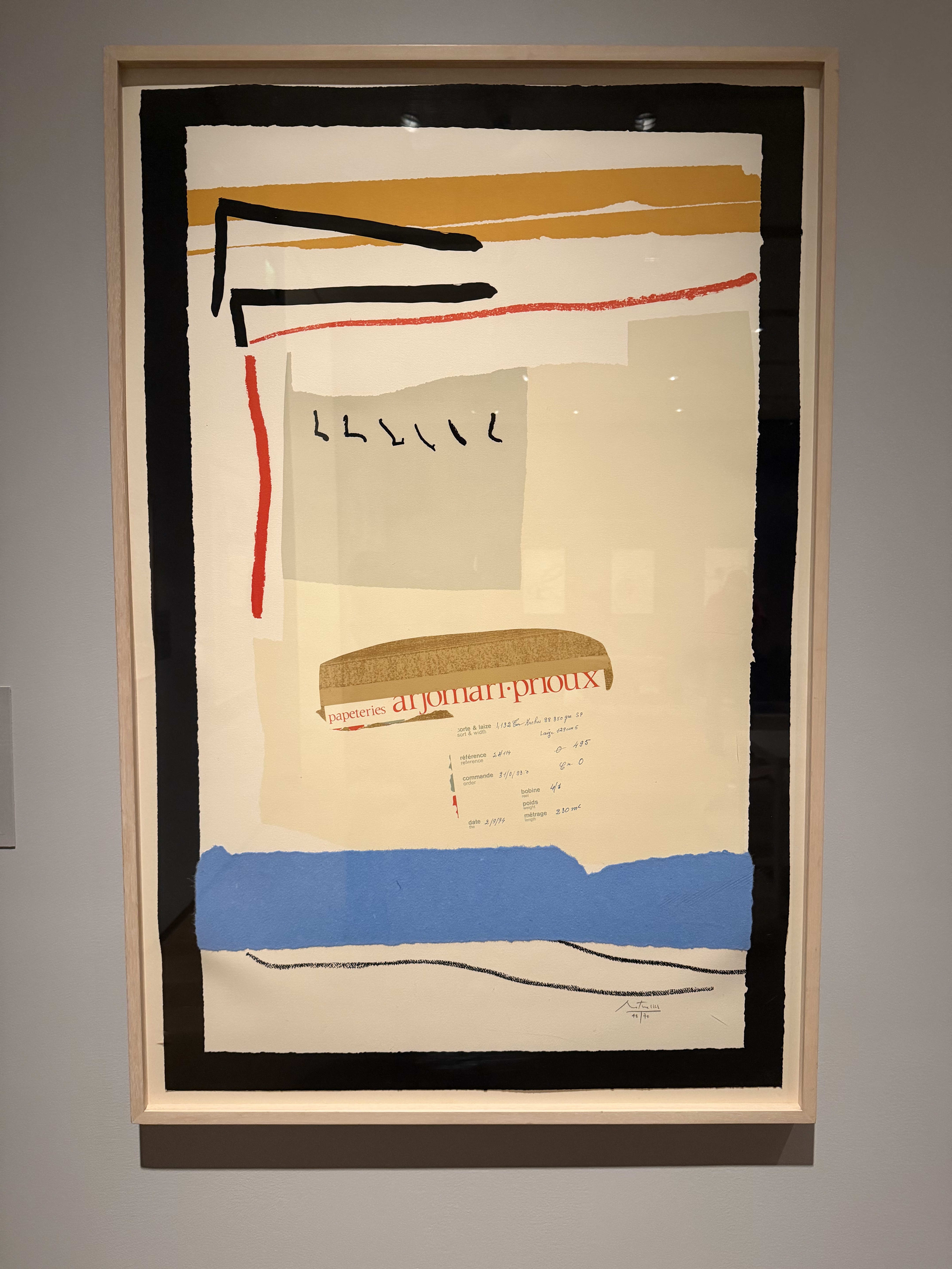 Robert Motherwell — America - La France Variations III