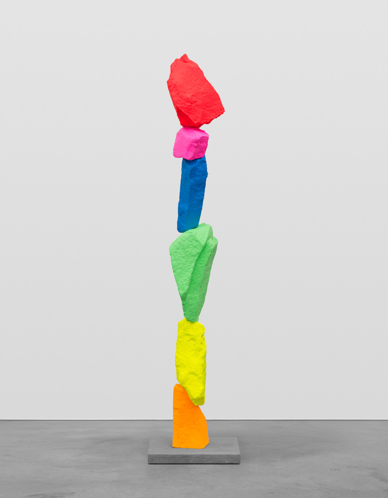 Ugo Rondinone — Large Orange Yellow Blue Red, 2021