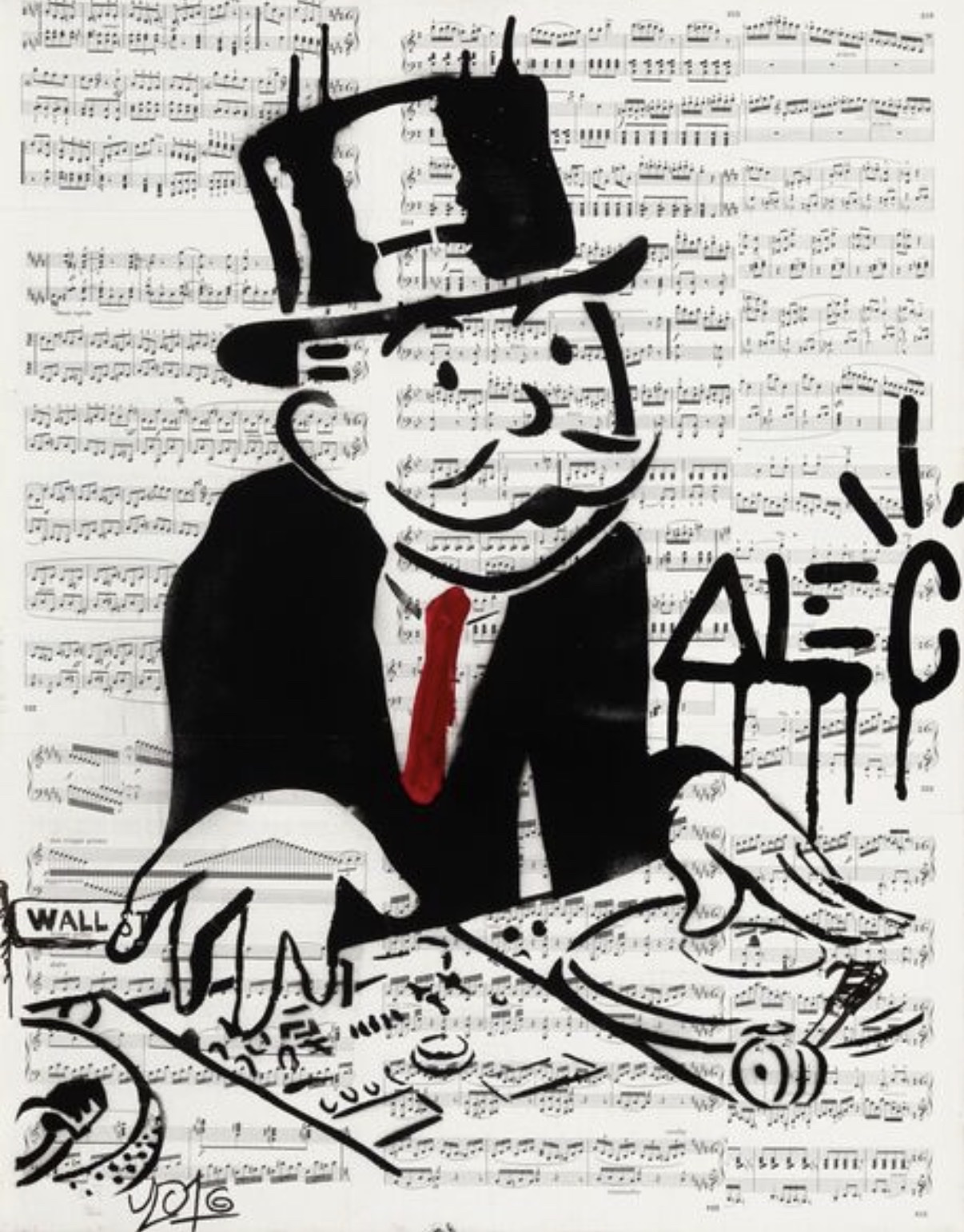Alec Monopoly — Untitled (DJ Monopoly)