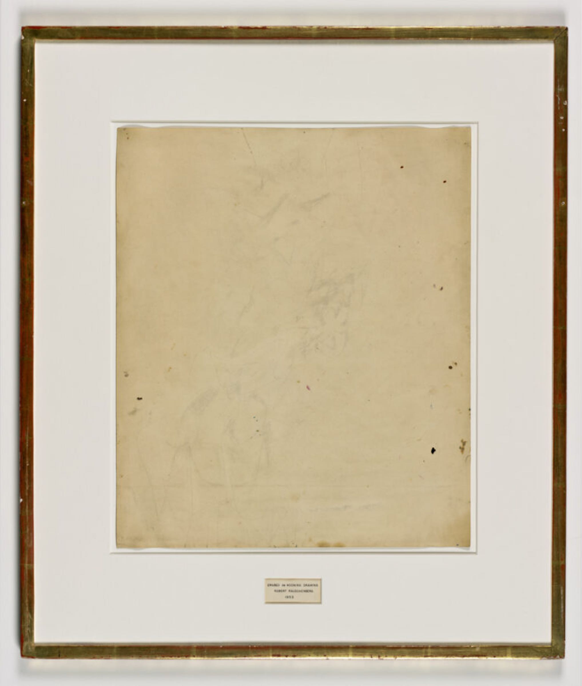 Robert Rauschenberg — Erased de Kooning Drawing