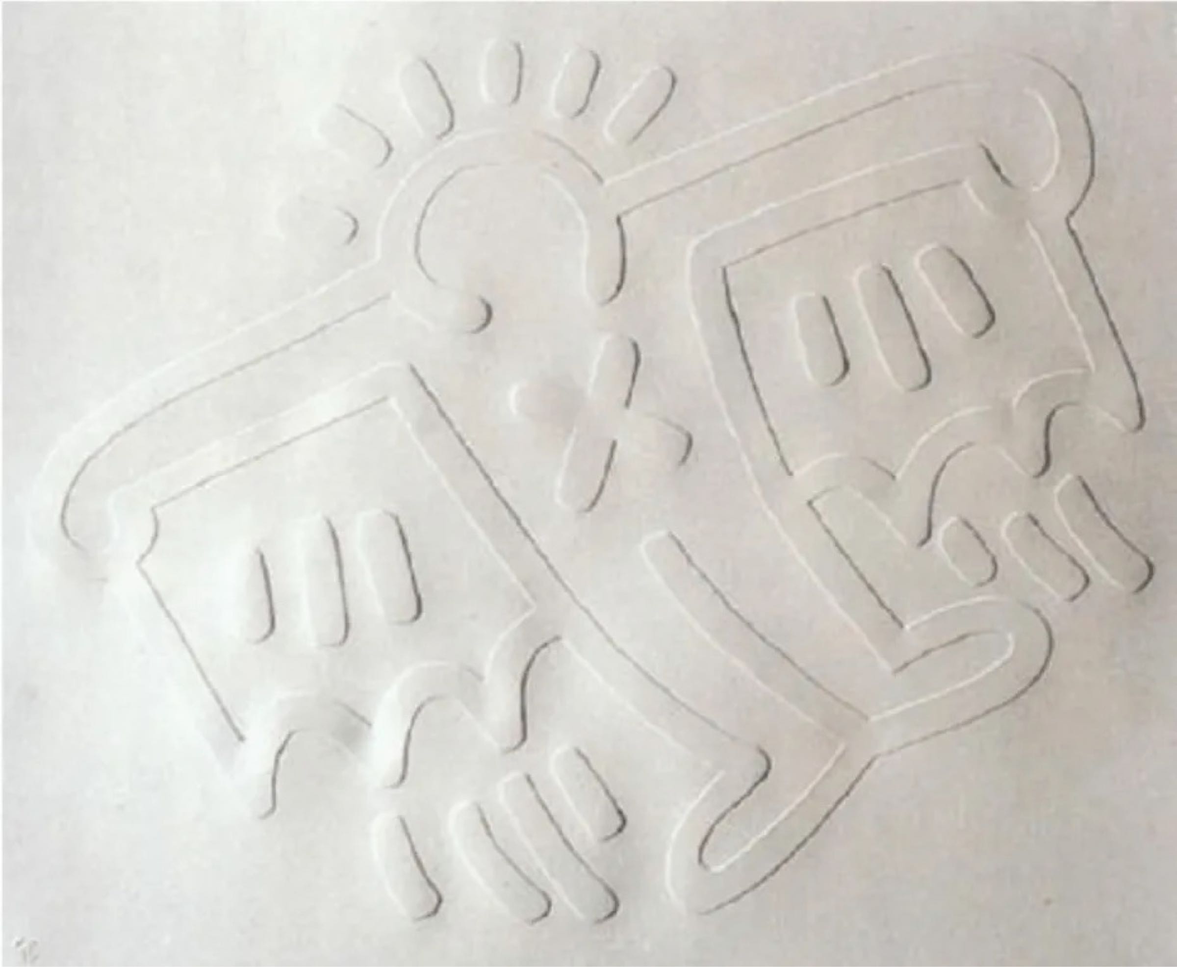 Keith Haring — White Icons (D) - X-Man