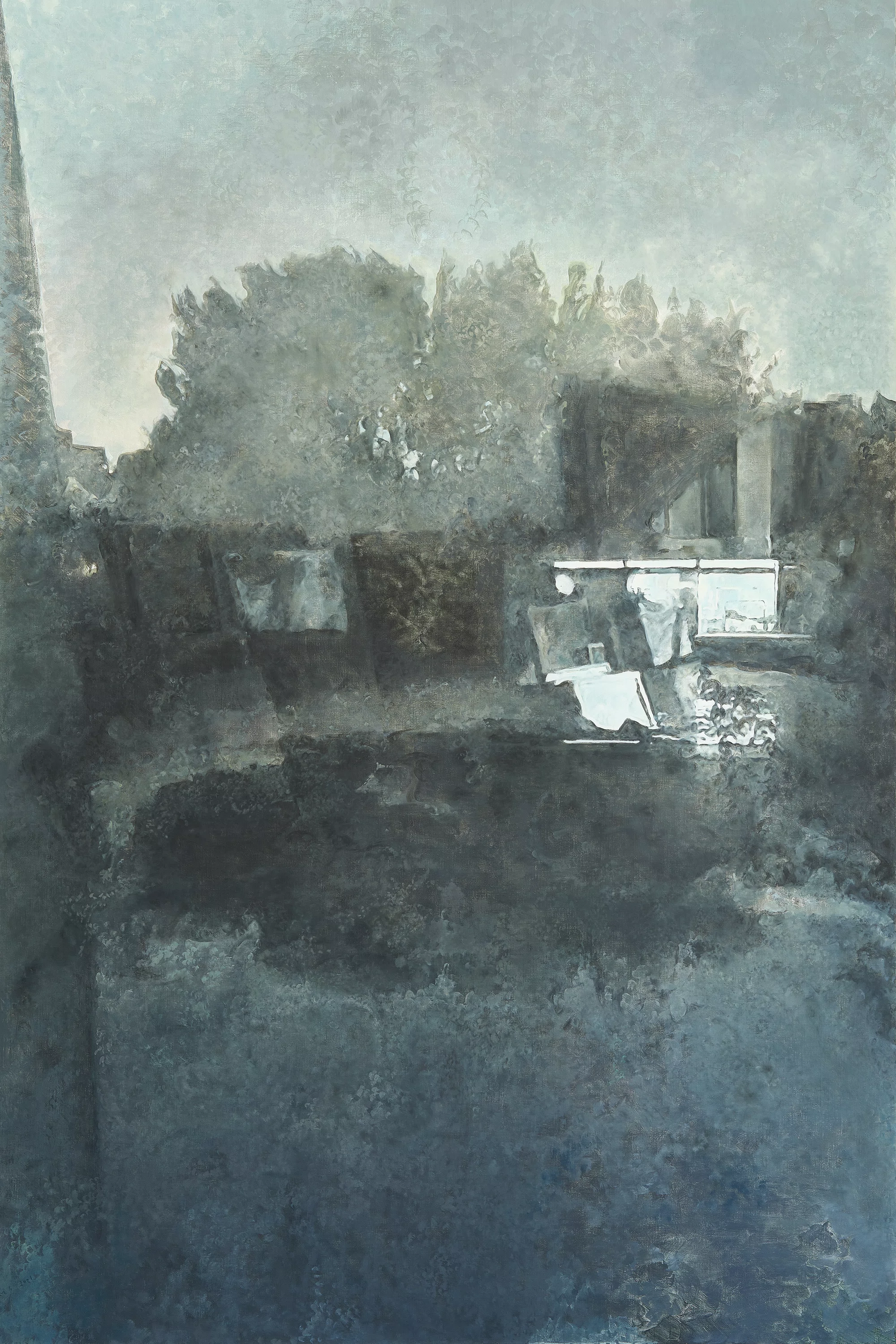 Reflection in a Night Scene (Studio)