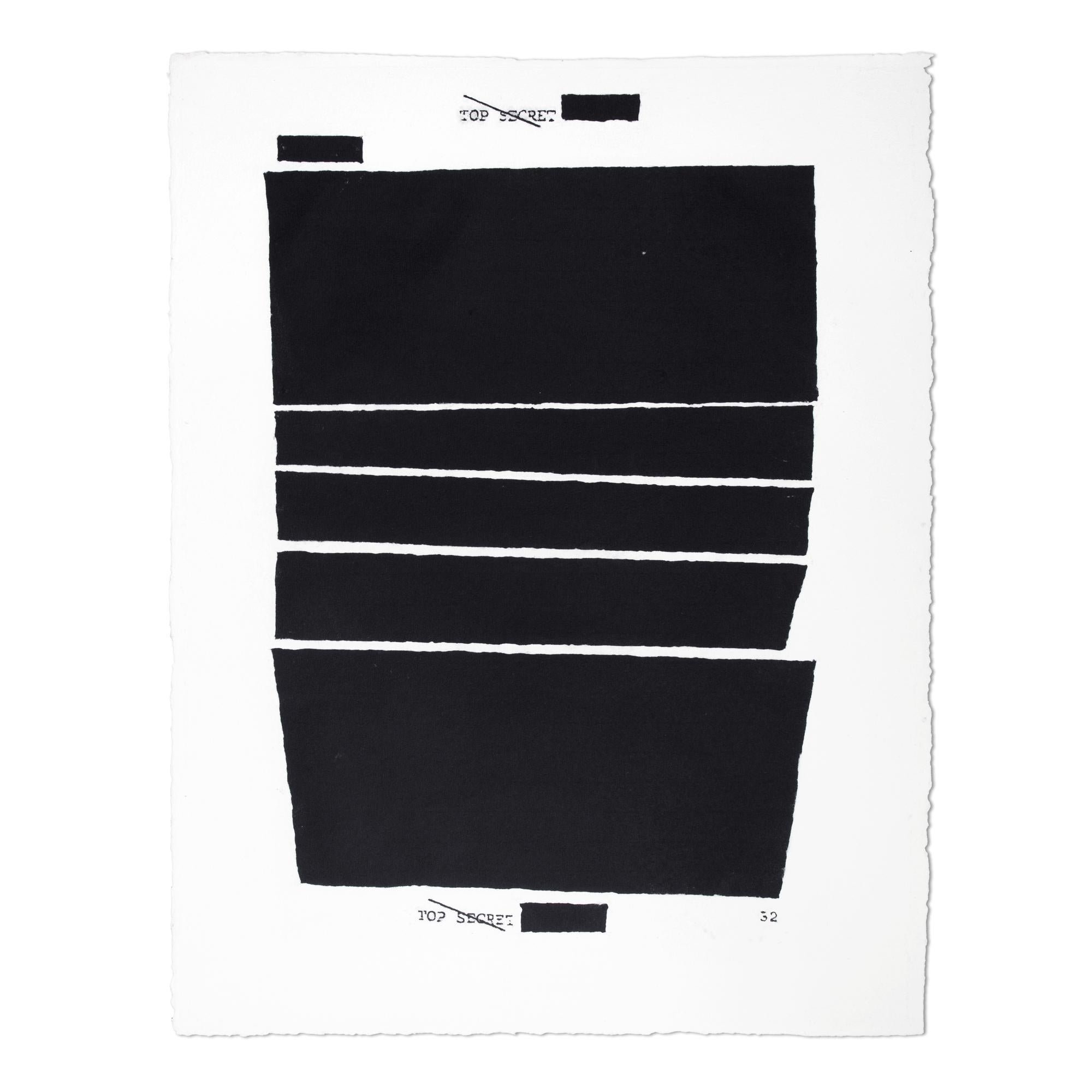 Jenny Holzer — Top Secret 23 (from Water Boarding)