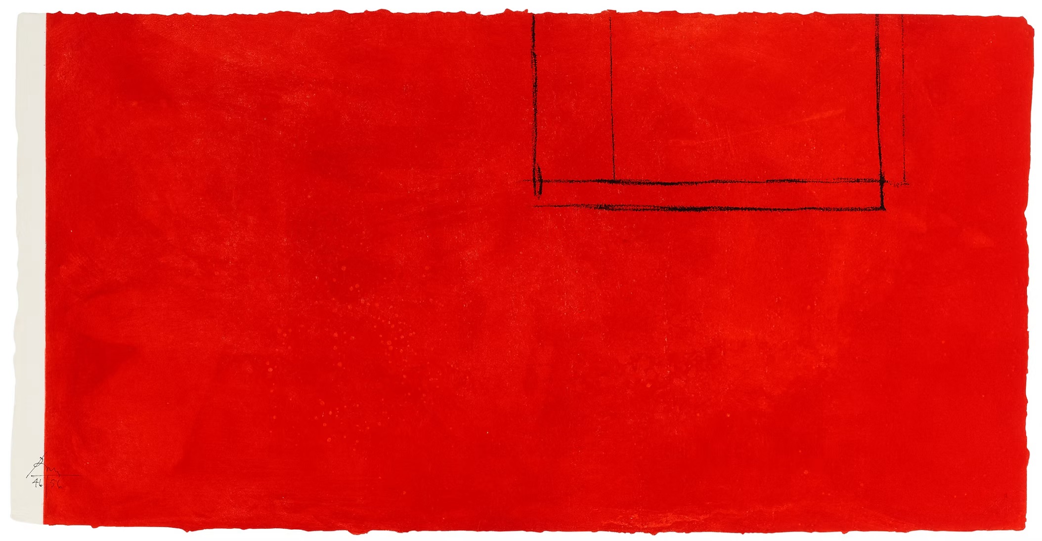 Red Open with White Line