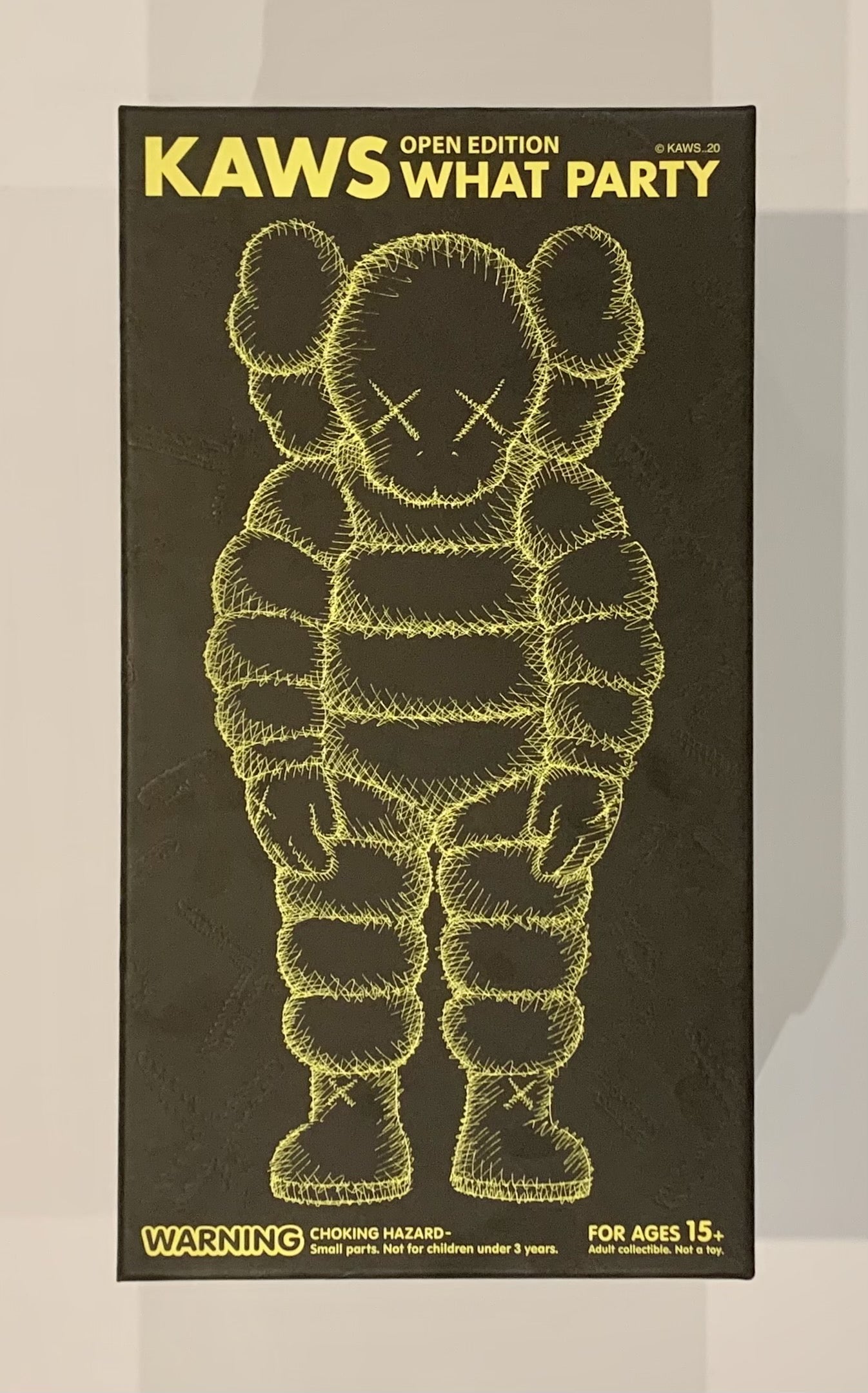 KAWS — What Party Vinyl Figure (Yellow)