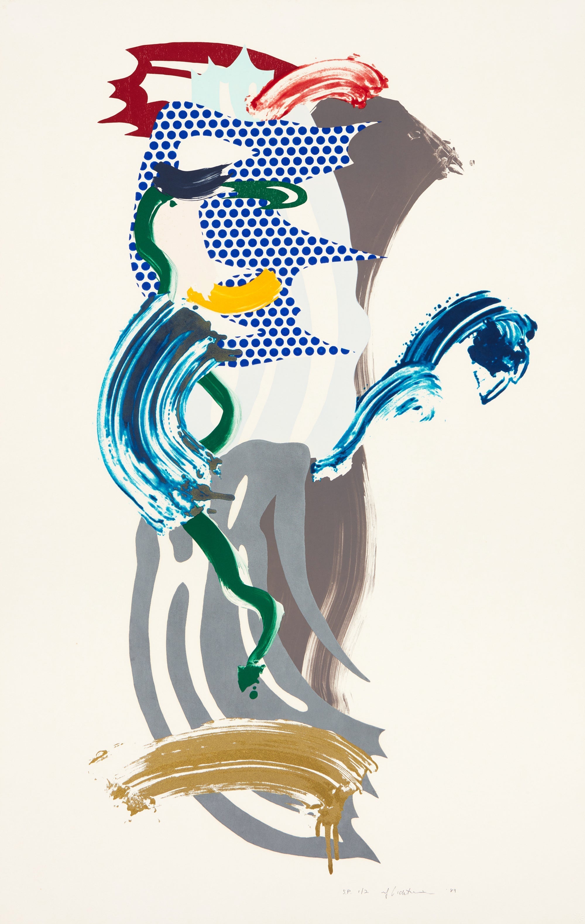Roy Lichtenstein — Blue Face