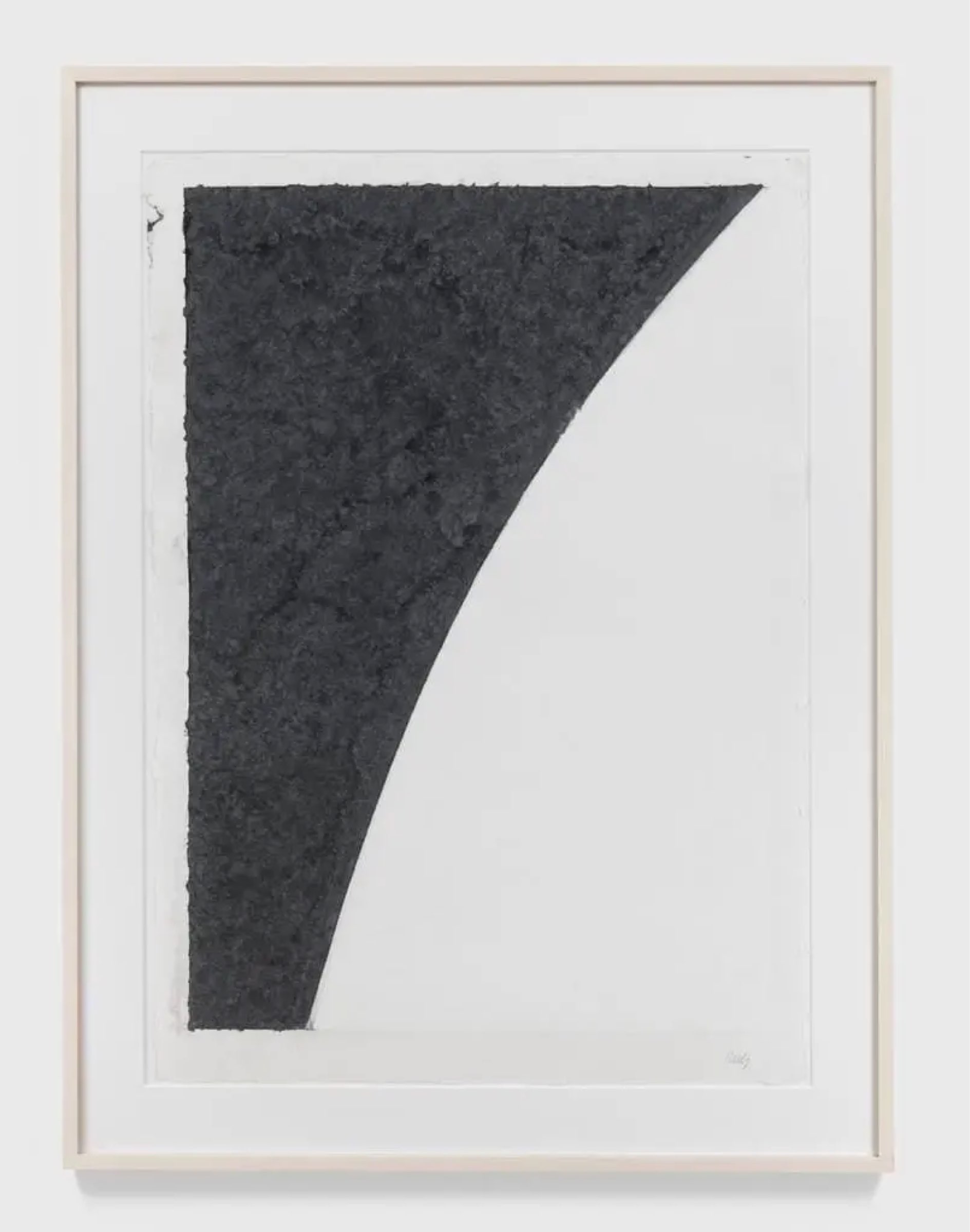 Ellsworth Kelly — Colored Paper Image I (White Curve with Black I)