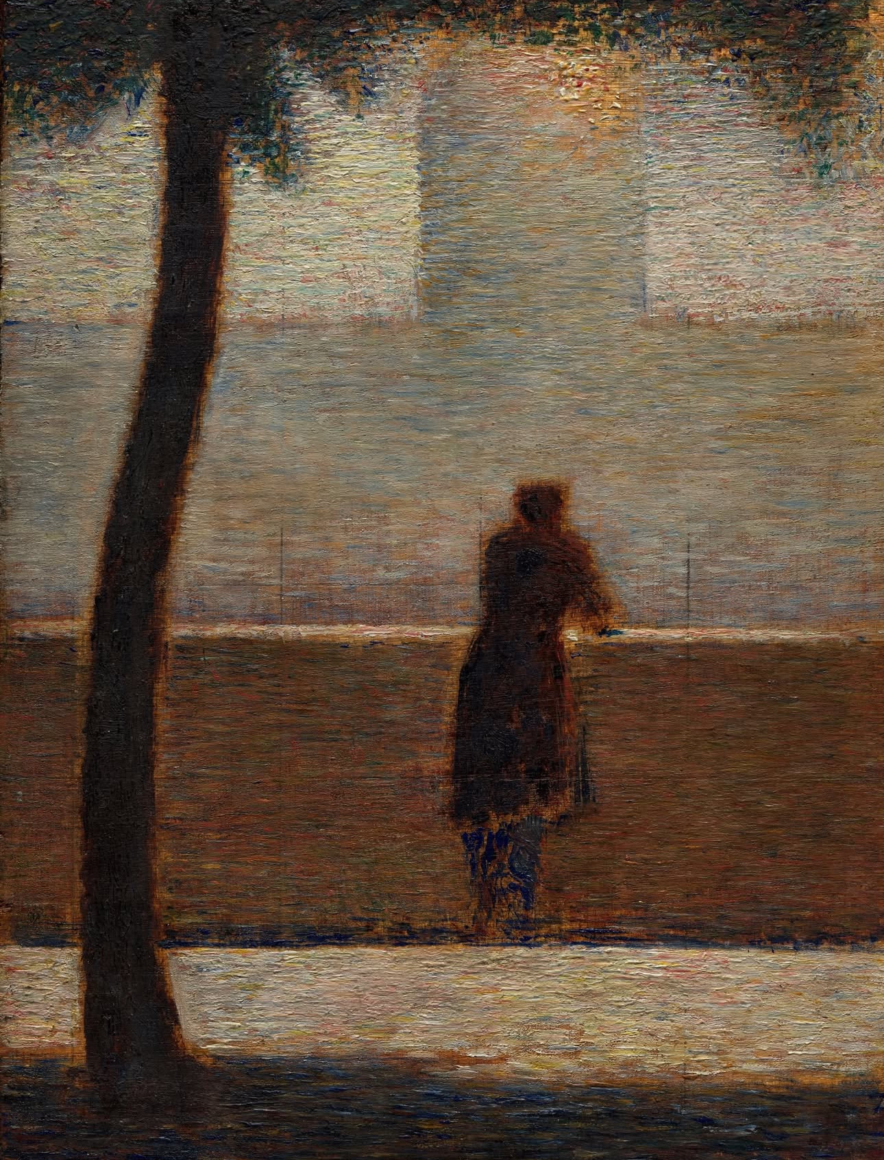 Man Leaning on a Parapet