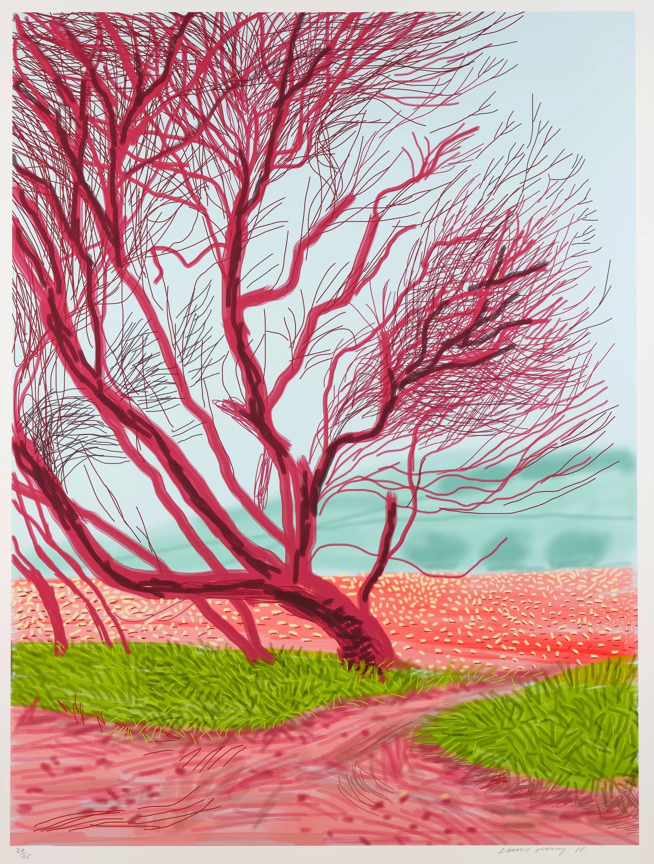 David Hockney — The Arrival of Spring in Woldgate, East Yorkshire in 2011