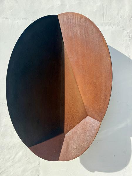 Faceted Oval Corten 1