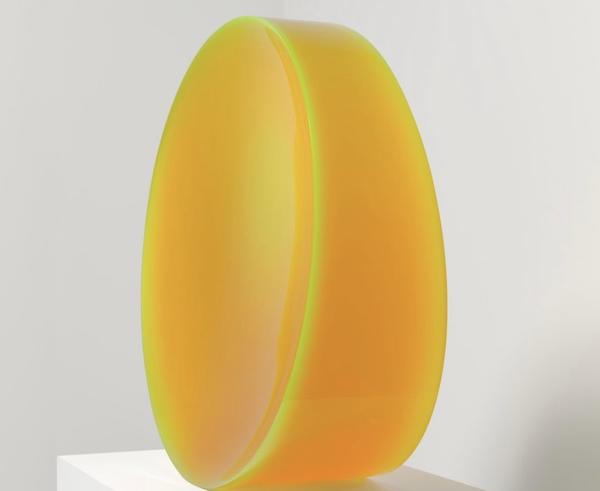 Concave Circle Fluorescent Yellow