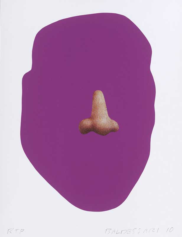 John Baldessari — Nose/ Silhouette: Violet