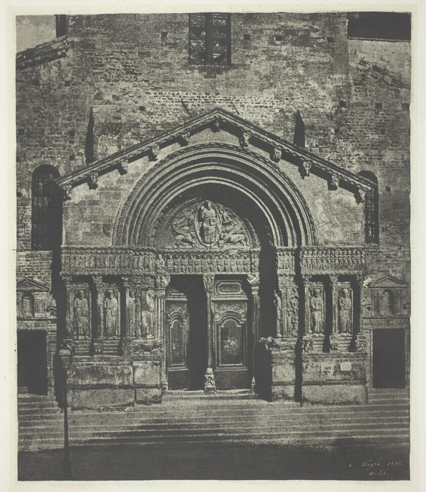 Charles Nègre — Arles: The West Porch of Saint-Trophime