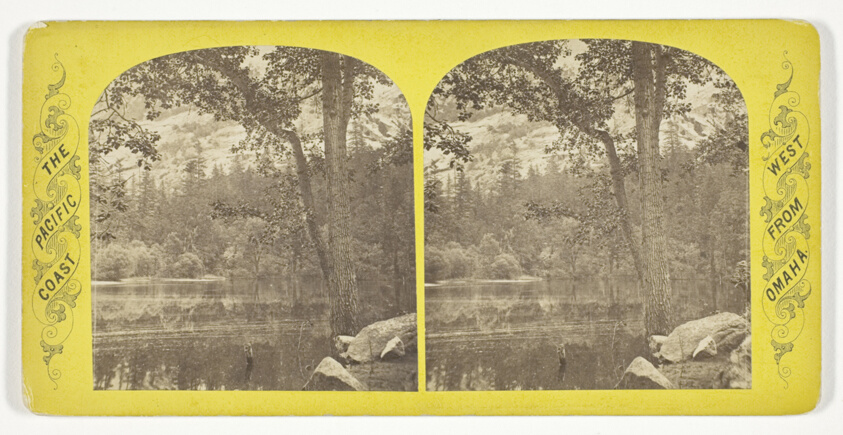 Andrew J. Russell — Mirror Lake A, No. 35 from the series "California and The Pacific Coast, West from Omaha"