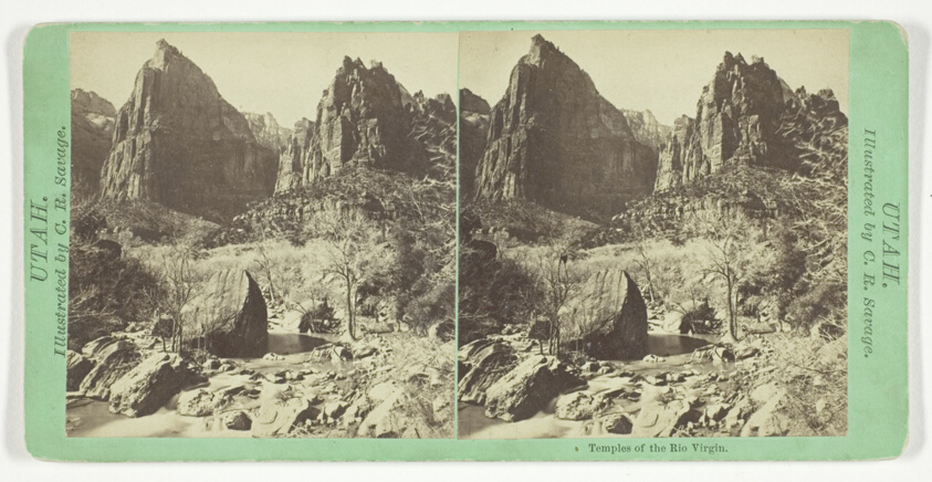 Temples of the Rio Virgin, from the series "Utah"