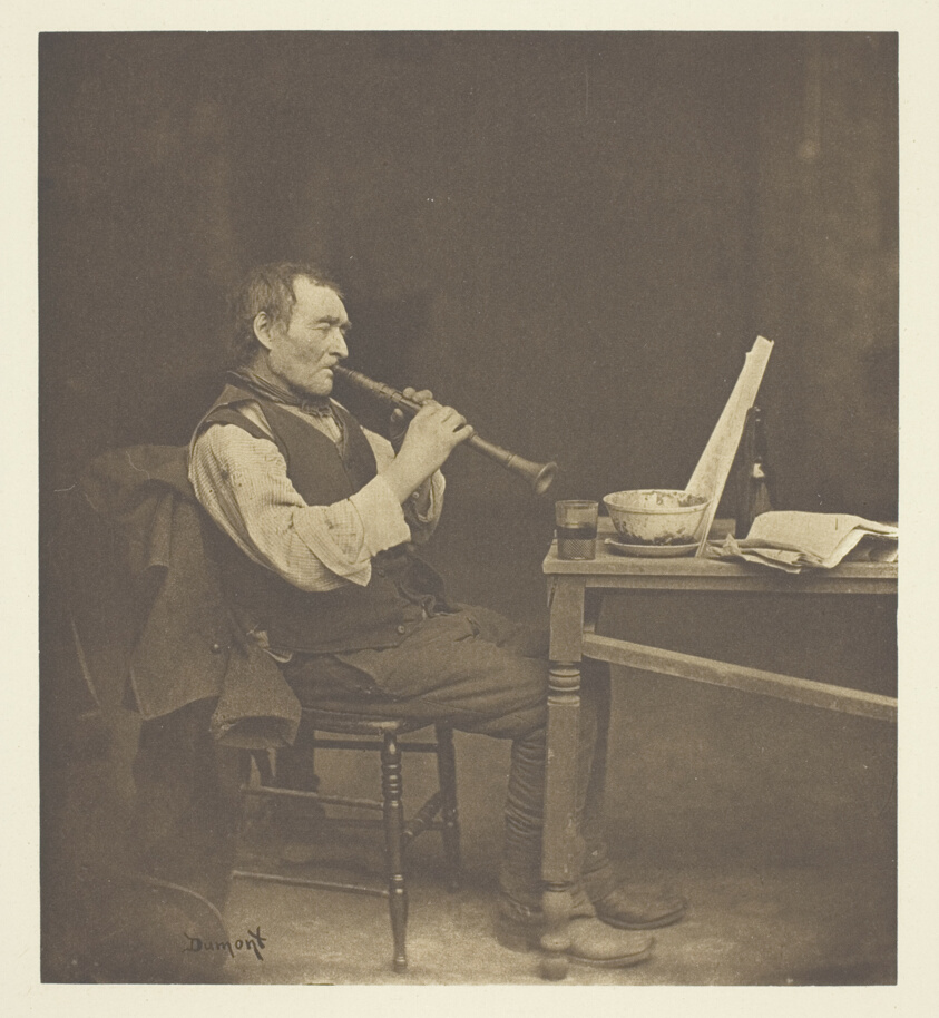 John E. Dumont — Clarionet Player, No. 13 from the portfolio "American Pictorial Photography, Series I" (1899)