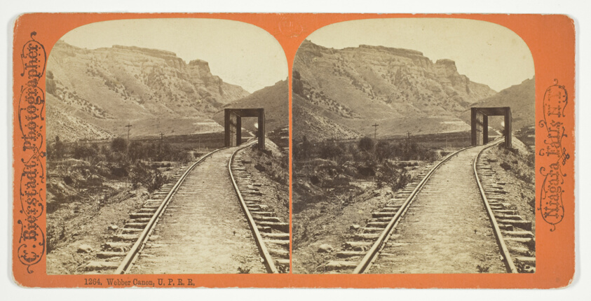 Charles Bierstadt — Webber Canon, U.P.R.R.