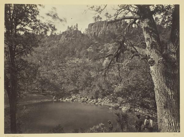 View on Apache Lake, Sierra Blanca Range, Arizona