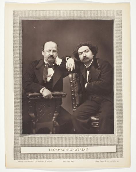 Émile Erckmann (French writer, 1822-1899) and Alexandre Chatrian (French writer, 1826-1890)
