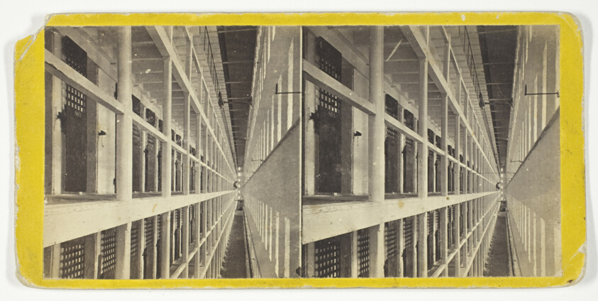 Anthony & Company — Interior View of the Main Hall of Prison, East Side, which is 6 Stories High, and Contains 600 Cells, No. 4318 from the series "Sing Sing Prison Views"