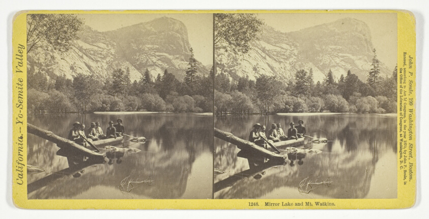 John P. Soule — Mirror Lake and Mt. Watkins, No. 1248 from the series "California—Yo-Semite Valley"