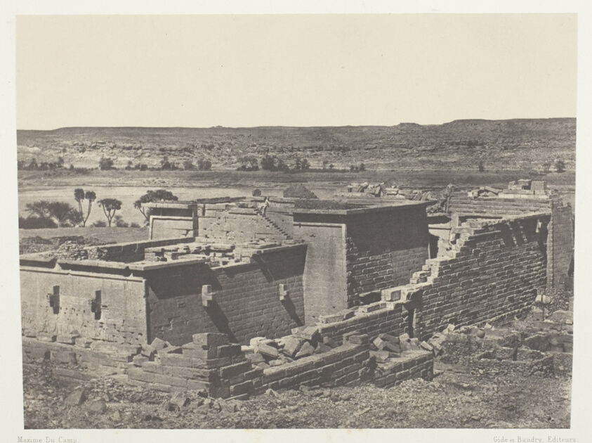 Maxime Du Camp — Kalabscheh, Vue Générale du Temple de Kalabscheh (Talmis); Nubie, plate 89 from the album "Egypte, Nubie, Palestine et Syrie" (1852)