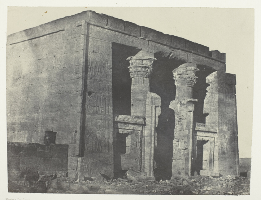 Maxime Du Camp — Temple De Dakkeh, Naos; Nubie, plate 95 from the album "Egypte, Nubie, Palestine et Syrie" (1852)