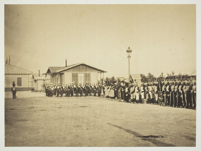 Gustave Le Gray — Light-Infantry Soldiers, Camp de Châlons