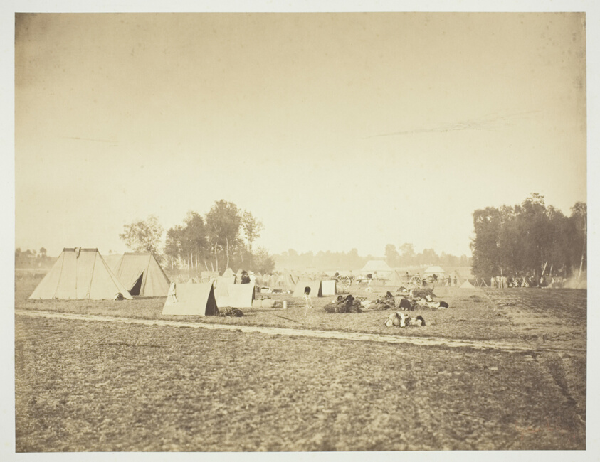 Gustave Le Gray — Tents and Military Gear, Camp de Châlons