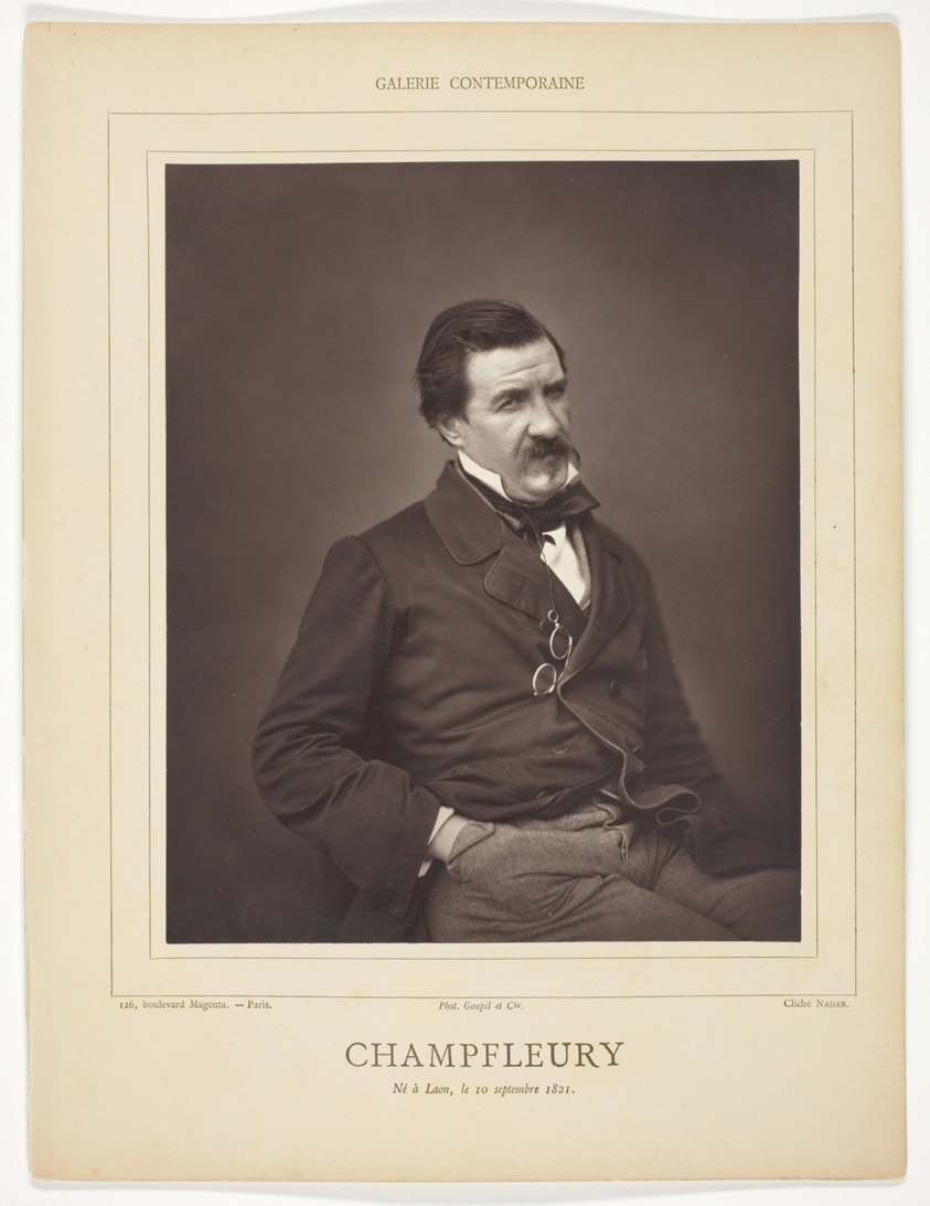 Nadar (Gaspard Félix Tournachon) — Champfleury (born Jules François Felix Fleury-Husson, French critic and novelist, 1821-1889)