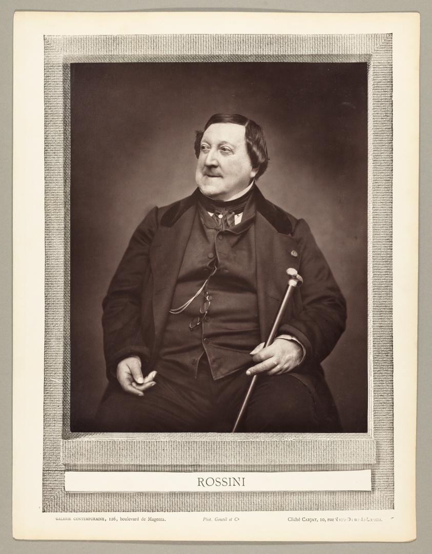 Étienne Carjat — Gioachino Antonio Rossini (Italian composer, 1792-1868)
