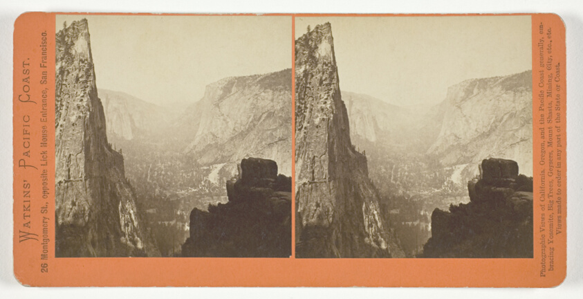 Carleton E. Watkins — Looking Down the Valley from Union Point, Yosemite, from the series "Watkins' Pacific Coast"