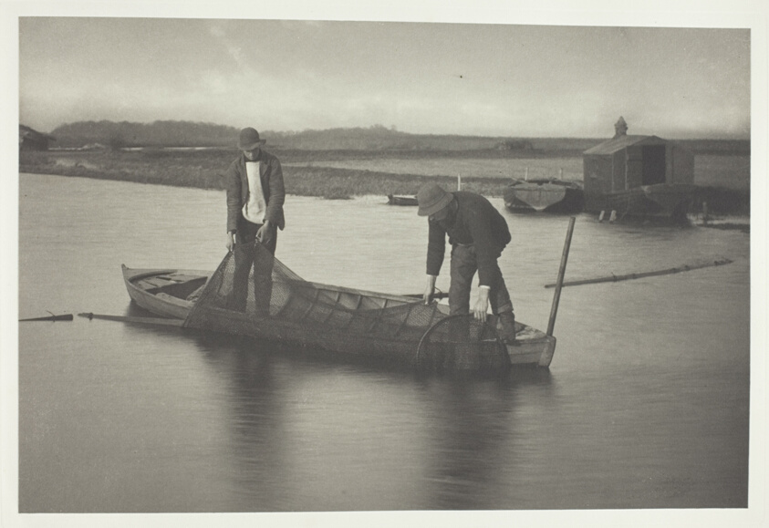 Peter Henry Emerson — Taking up the Eel-Net