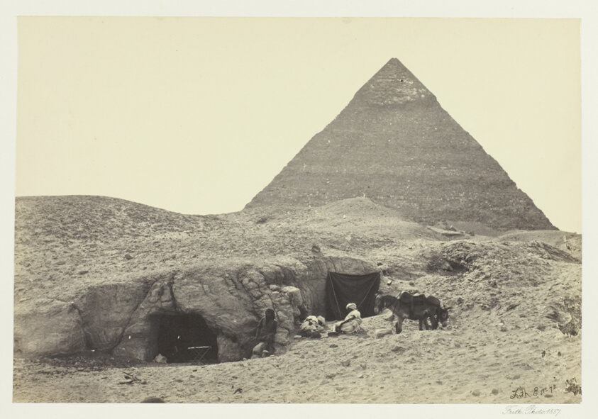 Francis Frith — Rock-Tombs and Belzoni's Pyramid, Gizeh