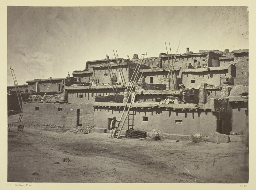 Timothy O'Sullivan — Section of the South Side of Zuni Pueblo, N.M.
