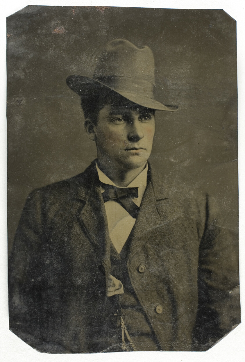 Artist unknown — Untitled (Portrait of Man with Hat)