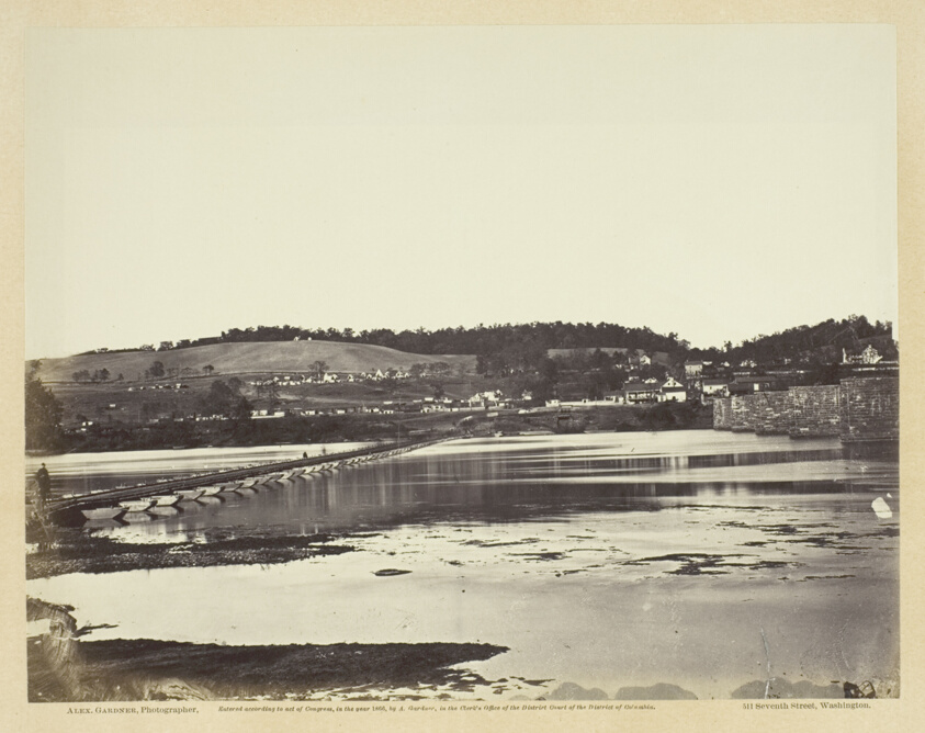 Alexander Gardner — Pontoon Bridge Across the Potomac, at Berlin