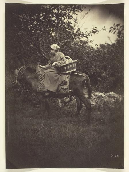 Female Peasant Riding Donkey