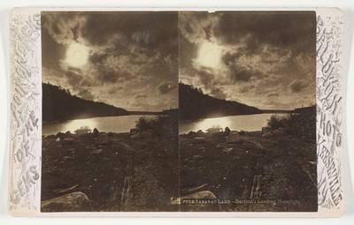Upper Saranac Lake - Bartlett's Landing Moonlight, from the series "Gems of the Adirondacks"