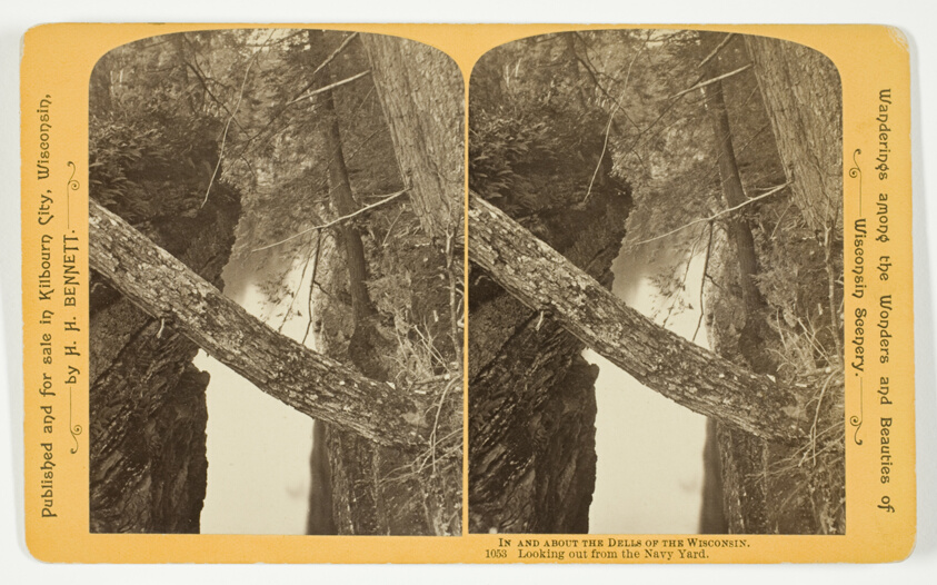 Henry Hamilton Bennett — Looking out from the Navy Yard, No. 1053 from the series "In and About the Dells of the Wisconsin River"