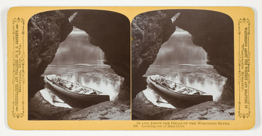 Henry Hamilton Bennett — Looking out of Bass Cove, No. 238 from the series "In and About the Dells of the Wisconsin River"