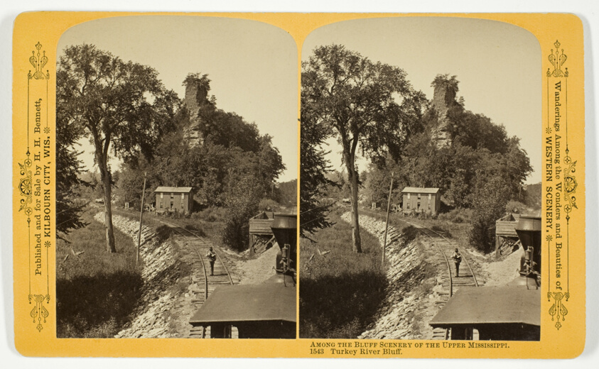 Henry Hamilton Bennett — Turkey River Bluff, No. 1543 from the series "Among the Bluff Scenery of the Upper Mississippi"