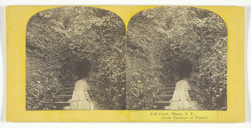 J. C. Burritt — Fall Creek, Ithaca, N.Y. Front Entrance to Tunnel