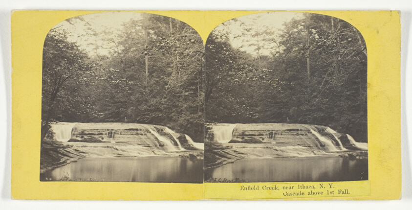J. C. Burritt — Enfield Creek, near Ithaca, N.Y. Cascade above 1st Fall