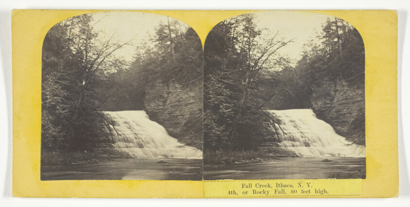 J. C. Burritt — Fall Creek, Ithaca, N.Y. 4th, or Rocky Fall, 60 feet high