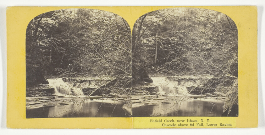 J. C. Burritt — Enfield Creek, near Ithaca, N.Y. Cascade above 2d Fall, Lower Ravine