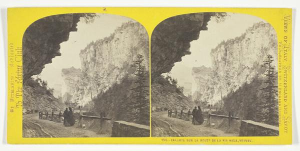 Galerie Sun La Route De La Via Mala, Suisse, No. 196 from the series "Views of Italy, Switzerland and Savoy"