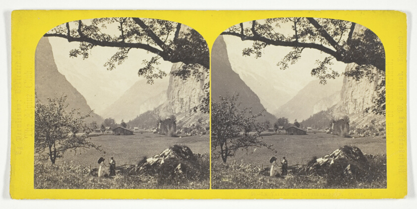 La Vallee de Lauterbrunnen. Suisse, No. 98 from the series "Views of Switzerland"