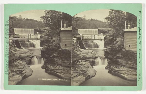 Upper Cascade. Ithaca Gorge, No. 36 from the series "Views of Ithaca and Vicinity"