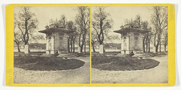 Contantinople - Fountain of Sweet Waters on the Asiatic Shore of the Bosphorus, stereo, No. 237 from "Good's Eastern Series"